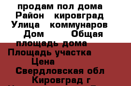 продам пол дома › Район ­ кировград › Улица ­ коммунаров › Дом ­ 12 › Общая площадь дома ­ 37 › Площадь участка ­ 985 › Цена ­ 650 000 - Свердловская обл., Кировград г. Недвижимость » Дома, коттеджи, дачи продажа   . Свердловская обл.,Кировград г.